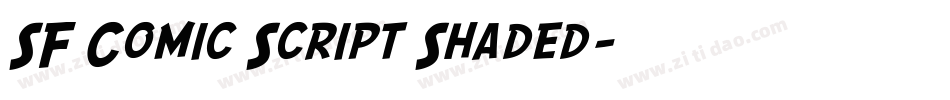 SF Comic Script Shaded字体转换